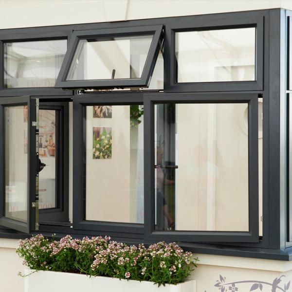 Thermal Insulation Glass Aluminum Window Tempered Laminated Double Glazed