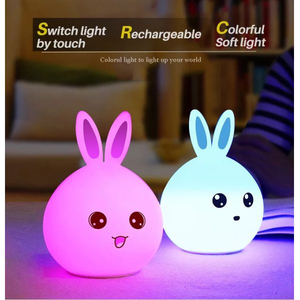 Cord Free Colorful Silicone LED Night Light For Outdoor Camping