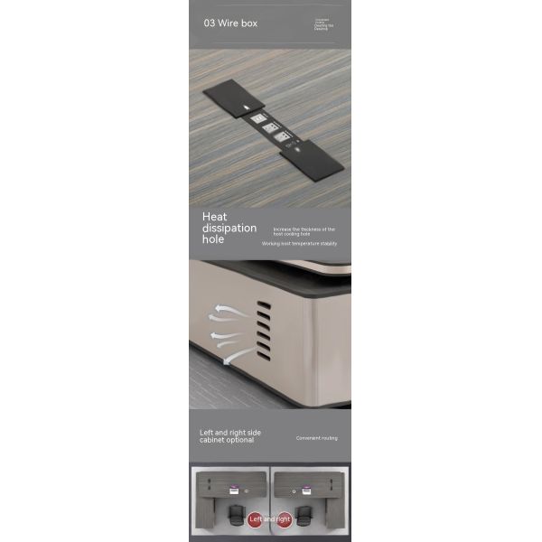 Sitio de muebles de oficina modernos sencillos Escritorio grande y silla para la sala del gerente ecológica