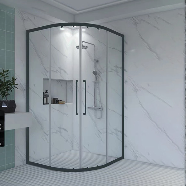 Aluminum Frame Bathroom Shower Cabinets Rectangular Shower Enclosure With Sliding Door