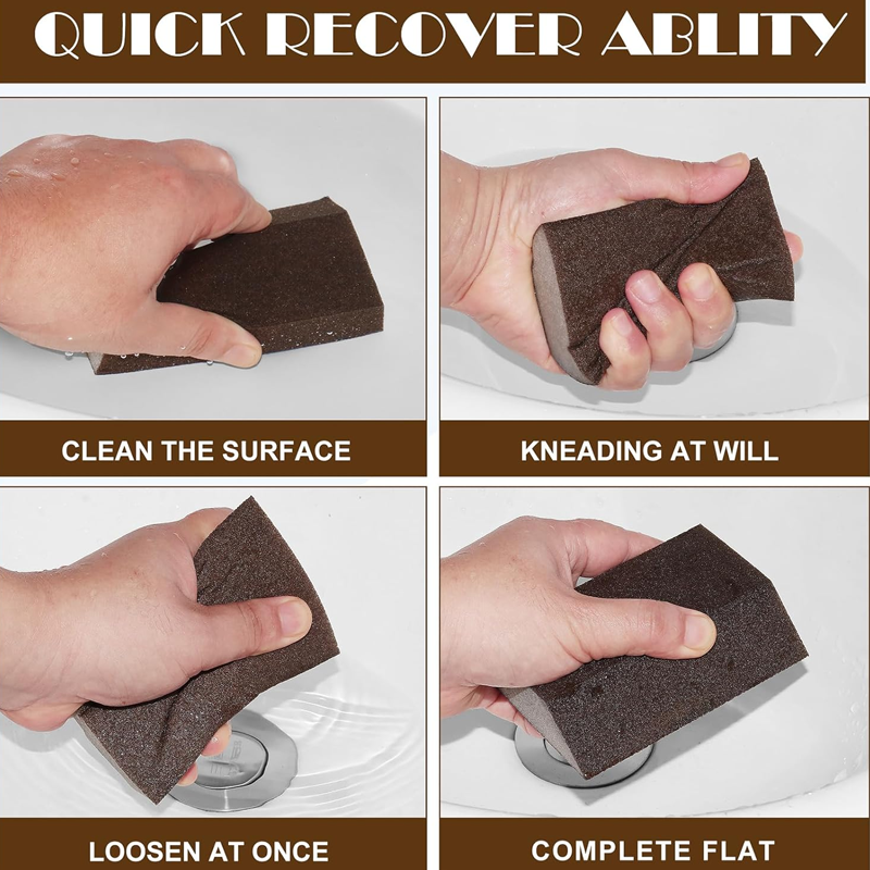 Hot Selling Trapezoidal Bevel Black High-density Foam Abrasives Sponge Sanding Sponge