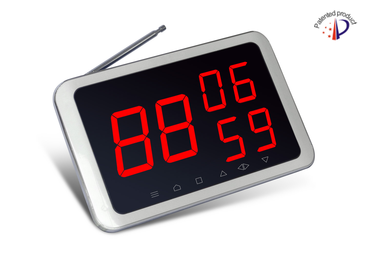 беспроводная кнопка вызова официанта, установленная на столе или держателе для кафе/ресторана