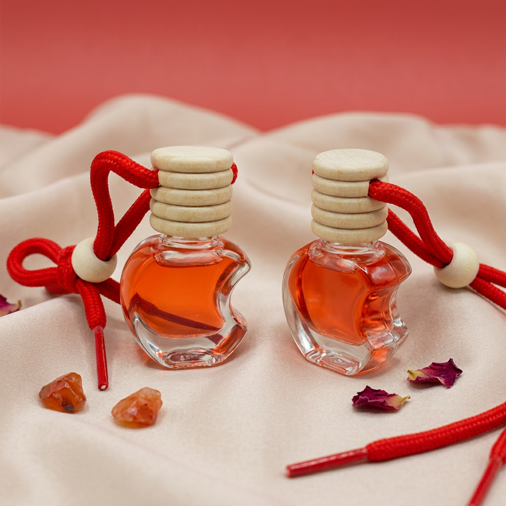 Anding Low Moq 3ml Car Fragrance Bottle Automatic Diffuser Refill Empty Glass Mini Hanging Car Perfume Diffuser Bottle