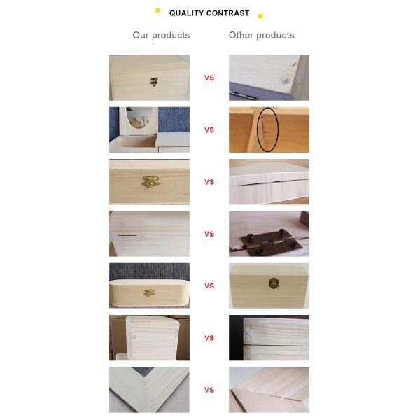 Customized MDF Wooden Boxes with Sliding Lid Free Sample Charge and Customized Logo Accepted