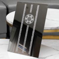O espelho do ouro gravou folhas decorativas de aço inoxidável 1000x2000mm para o elevador