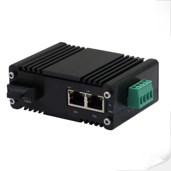 Mini Industrial 2-Port 10/100/1000Base-TX to 1000Base-X Media Converter 