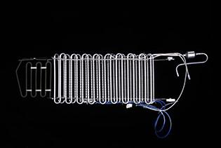 Aluminum Fin Coil Heat Exchanger With Defrost Heater 0.75 Thinkness Wall