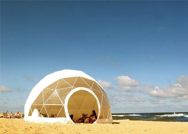 Flame Resistant Medium Instant Meeting Ceremony Geo Tent Dome For 60 Seats