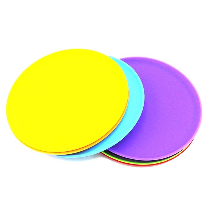OEM Frisbee любимца сдерживает устойчивые игрушки силиконовой резины 17.8cm