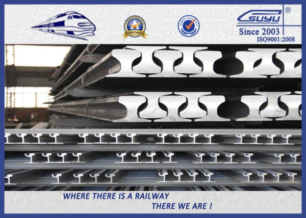 Heavy Din 536 Crane Rail  A75 / Steel Rail Track With Q235B Material