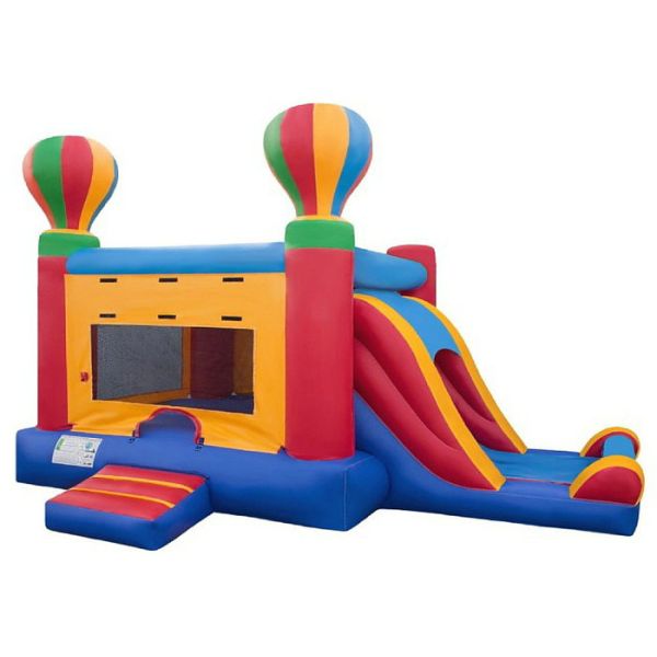 Attractive Colorful Inflatable Bouncer Combo Happy Hop Jumping Castle 0.55mm Plato PVC Tarpaulin
