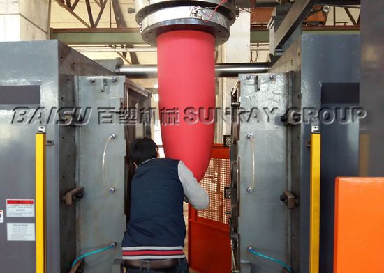 1.4m Plastic Road Barrier Blow Molding Machine 480Pcs Daily Production Capacity SRB120N