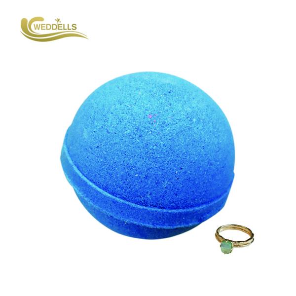 Custom Surprise Gift Set Jewelry Bath Bombs With 160 Grams Blue Color