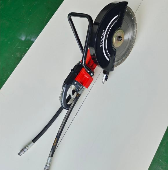 Hydraulic Rock Abrasive Cut Off Saw Hand held With Rotation Axis Brake