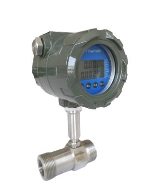 Tipo a instalação fácil à prova de explosões da linha da estrutura simples de medidor de fluxo da turbina