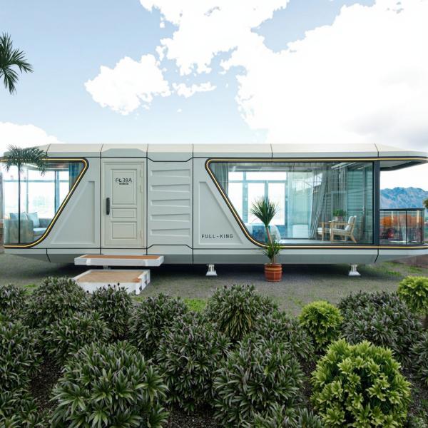 Cadres en acier léger galvanisé Structure principale Maison modulaire préfabriquée Camping Capsule Container Maison avec disposition personnalisée