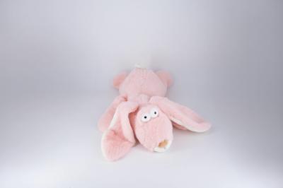 Jouets moelleux lapin rose, animaux en peluche Simulation Dessin d'animal mignon Jouets en peluche
