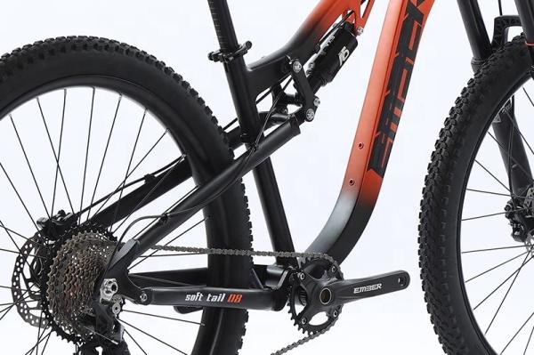 SHIMANO Kit MTB Gear Cycle GOMID Four Link Trail Mountain Bike with Full Suspension and Thru Axle Alloy Frame