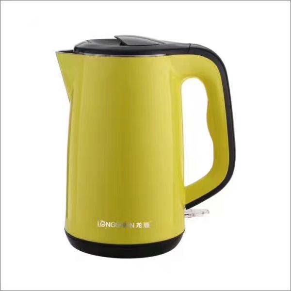 chaleira elétrica de aço inoxidável do bico longo original da parede do dobro 304 2.0L