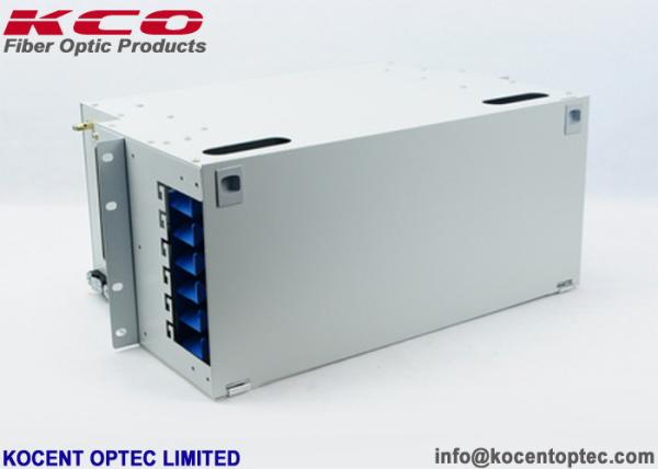 FC SC LC Patch Panel Fiber Optic Terminal Box Steel 72 Core Distribution Unit Durable