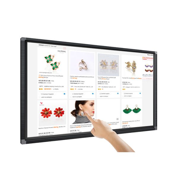 55インチのデジタル表記の表示黒色ネットワークの窓の壁の台紙のデジタル表記