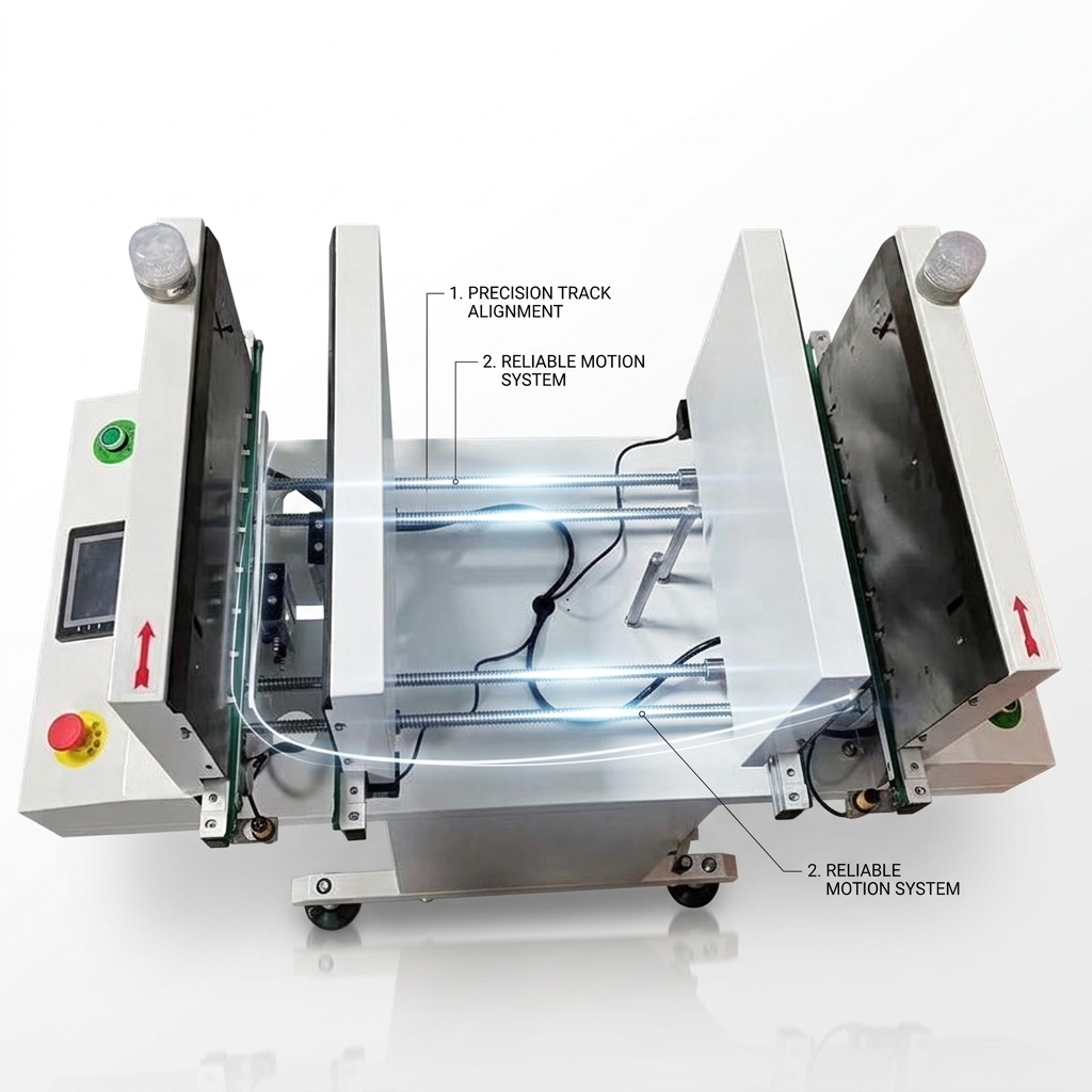 SMT Dual-Rail Automatic PCB Stacking and Receiving Machine, Adjustable PCB Stacking and Receiving Machine