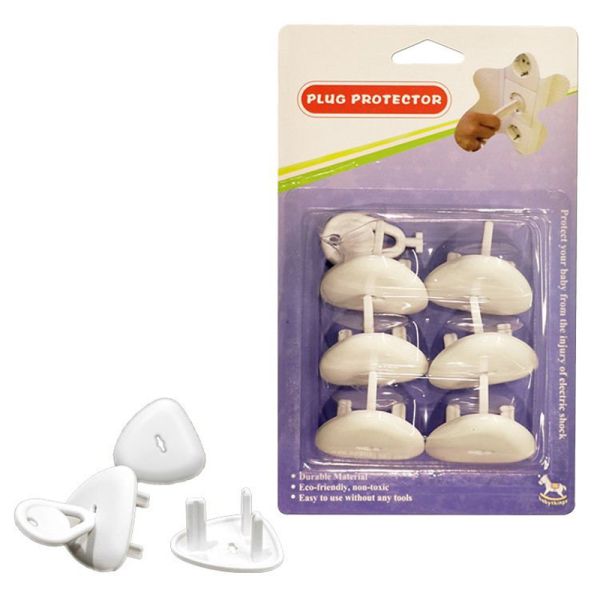 Three Pin Durable ABS UK Type Baby Safety Outlet Plug Cover For Electrical Protection