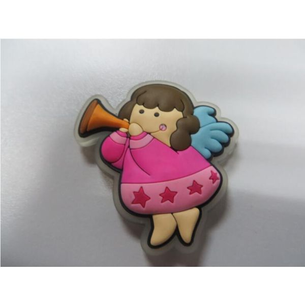 Flexible 3D Boys Girls Angel Shape PVC Fridge Magnet Sticker With Cheap Wholesale Price, For Home Decoration
