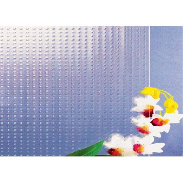 Furniture Decorative Patterned Glass 5mm Thickness Clear Millennium Embossed Glass