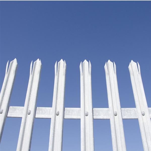 Sustainable Steel Palisade Fencing Easily Assembled Long Service Life Anti Rust
