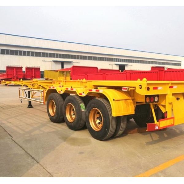 40 Feet Container Semi Trailer 12.5m Steel Material