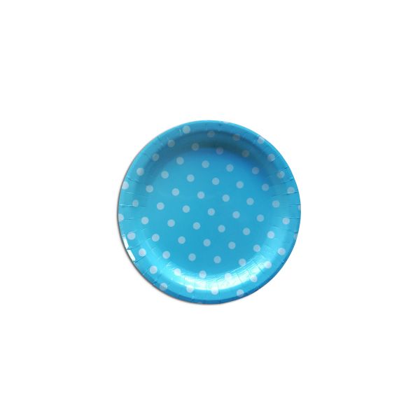 7 Inch Circle Type Disposable Paper Plates Design Printed With Four Colours