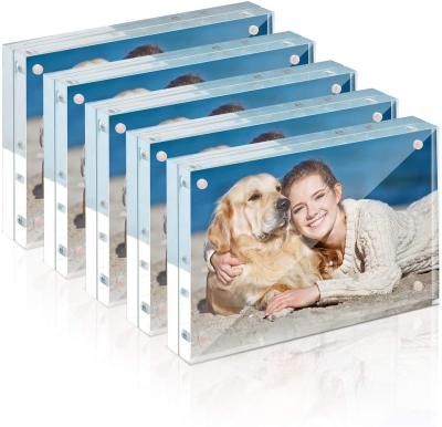 8x10 Acrylic 5x7 Block Picture Frame Deep Sublimation Antique Wedding Baby Double