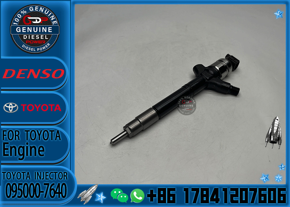 Инжектор топлива Common Rail 095000-7640 для TOYOTA 2AD-FTV 23670-0R170 23670-0R120 23670-0R020 23670-0R070