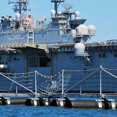 as barreiras de flutuação de 50Ft abrigam barreiras a pouca distância do mar para parar navios