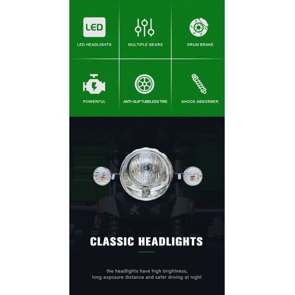 175cc Engine 800 W power DAYANG Heavy-duty Three Wheels Motorcycles for Global Market