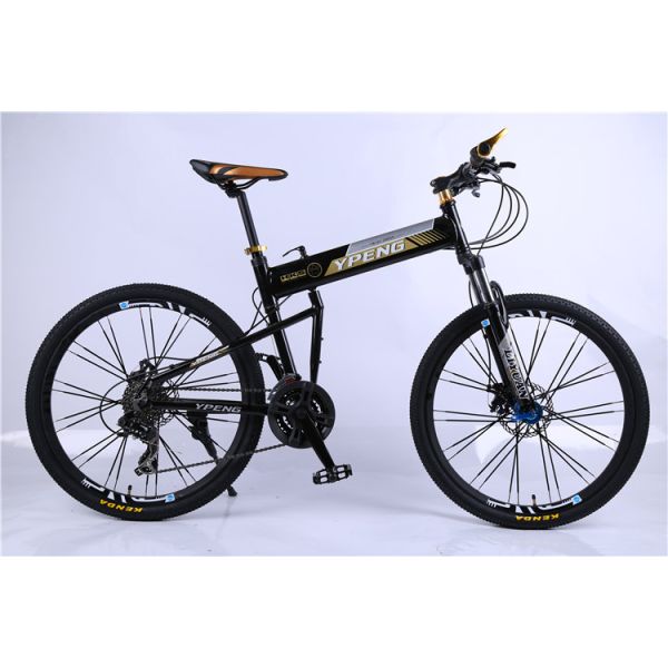 Hot sale OEM 24 spoke wheel 24 speed 40mm rim black alloy hummer folding mountain bicycle