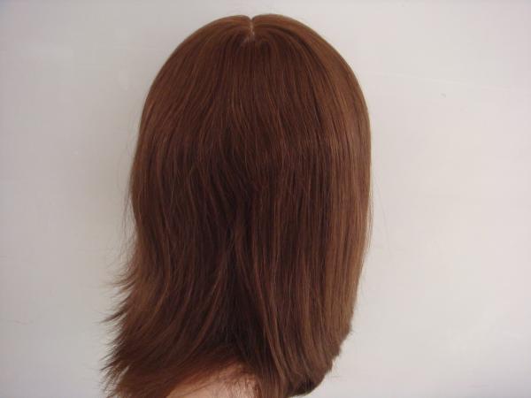 Perruques de cheveux naturels à l' apparence réelle à densité moyenne