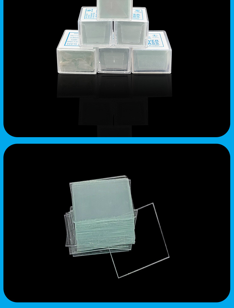 Frosted Surfaces Slides 7101 7105 Coverslips Microscope Glass Slides Polished Non-Chemically