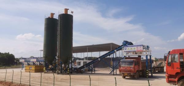 Hzs90 (90m³ /h) Concrete Batching Mixing Plant Supplier
