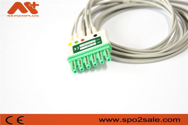 Draeger Compatible ECG Patient Cable 5 Lead Clip MS16546 AHA
