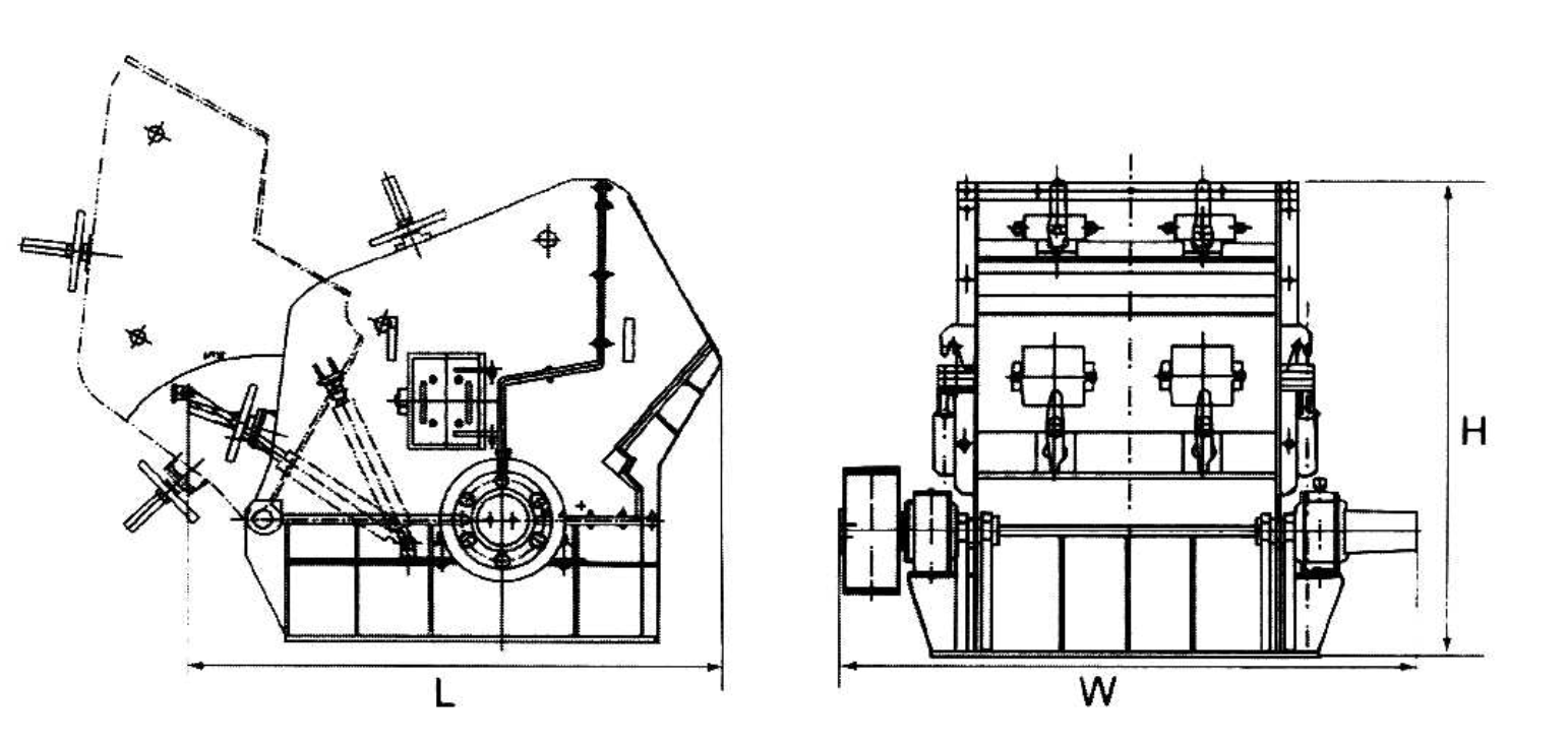 PF Series Impact Stone Crusher Machine 30-50t/H For Construction Industry