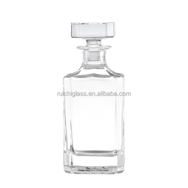 Super Flint Glass 100ML 700ml 750ml Square Bottle 500ml for Gin Whisky Vodka Wine Spirit