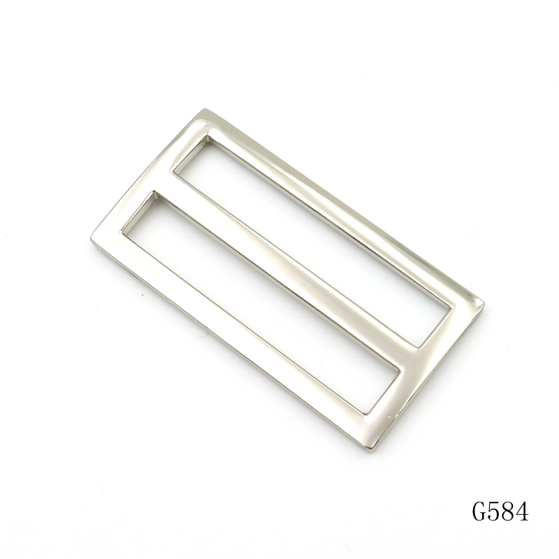 Nickel Free Metal Square Buckle Zinc Alloy Tri Glide Slider Buckle OEM ODM