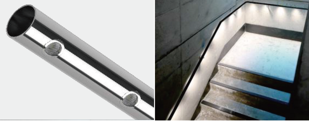 M26 Stainless Steel Handrail Light | IP67 Waterproof, 24V DC 1.5W