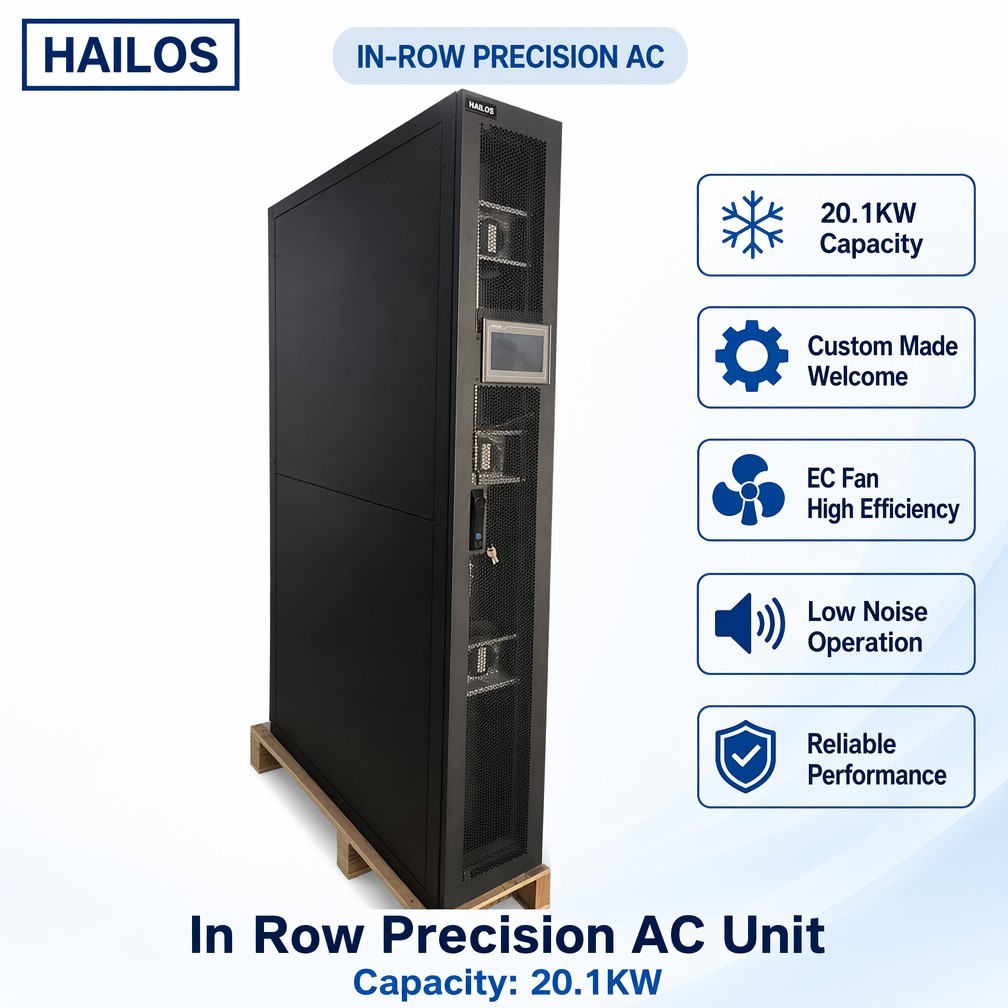 Compact In Row Server Room Cooling System Crac Unit For Container Data Center