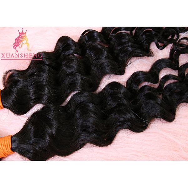 Virgin Human Loose Wave Indian Hair Extesions Thick Bottom 8