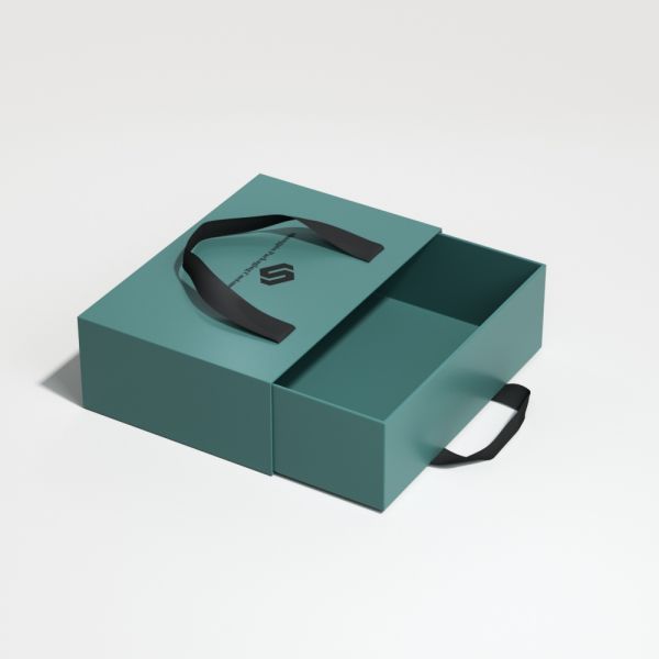 Small Elegant Custom Rigid Cardboard Paper Packaging Sliding Drawer Gift Box for Jewelry-Necklace Ring Bracelet UV Sponge