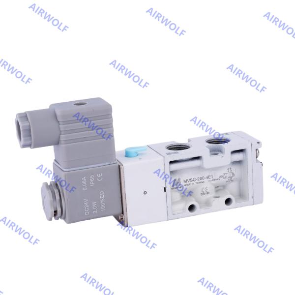 MVSC-260-4E1 MVSC-260-4E2 Pneumatic Solenoid Valves Mindman 5/2 Way  Aluminum DC24V AC220V AC110V DC12V