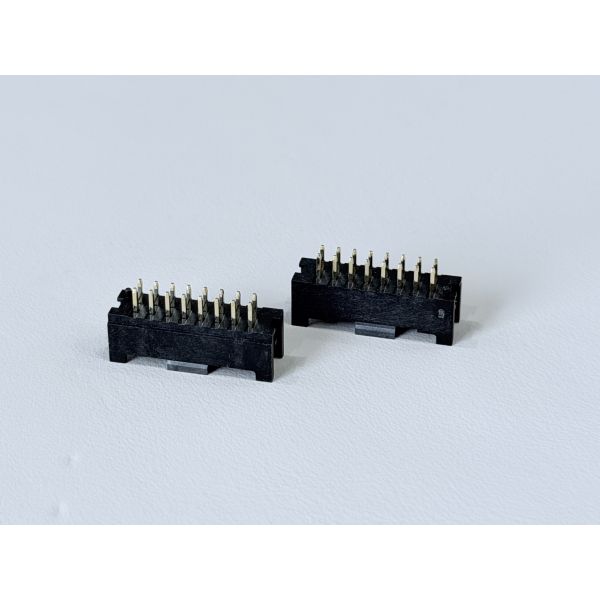2×8 Pin Header Connector 2.00mm Pitch | Vertical PCB Mount with Post | Gold-Finished Electronic Signal Connector for PCB, Server, Automotive & Industrial Applications